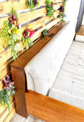 Load image into Gallery viewer, 5.5"D Behind The Couch Wood Console Table with Power Outlets - Early American Mitten State Woodworks LLC
