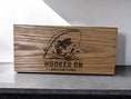 Load image into Gallery viewer, Custom Laser Engraved Logo on Solid Hardwood Mitten State Woodworks LLC
