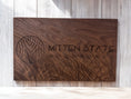 Load image into Gallery viewer, Custom Laser Engraved Logo on Solid Hardwood Mitten State Woodworks LLC
