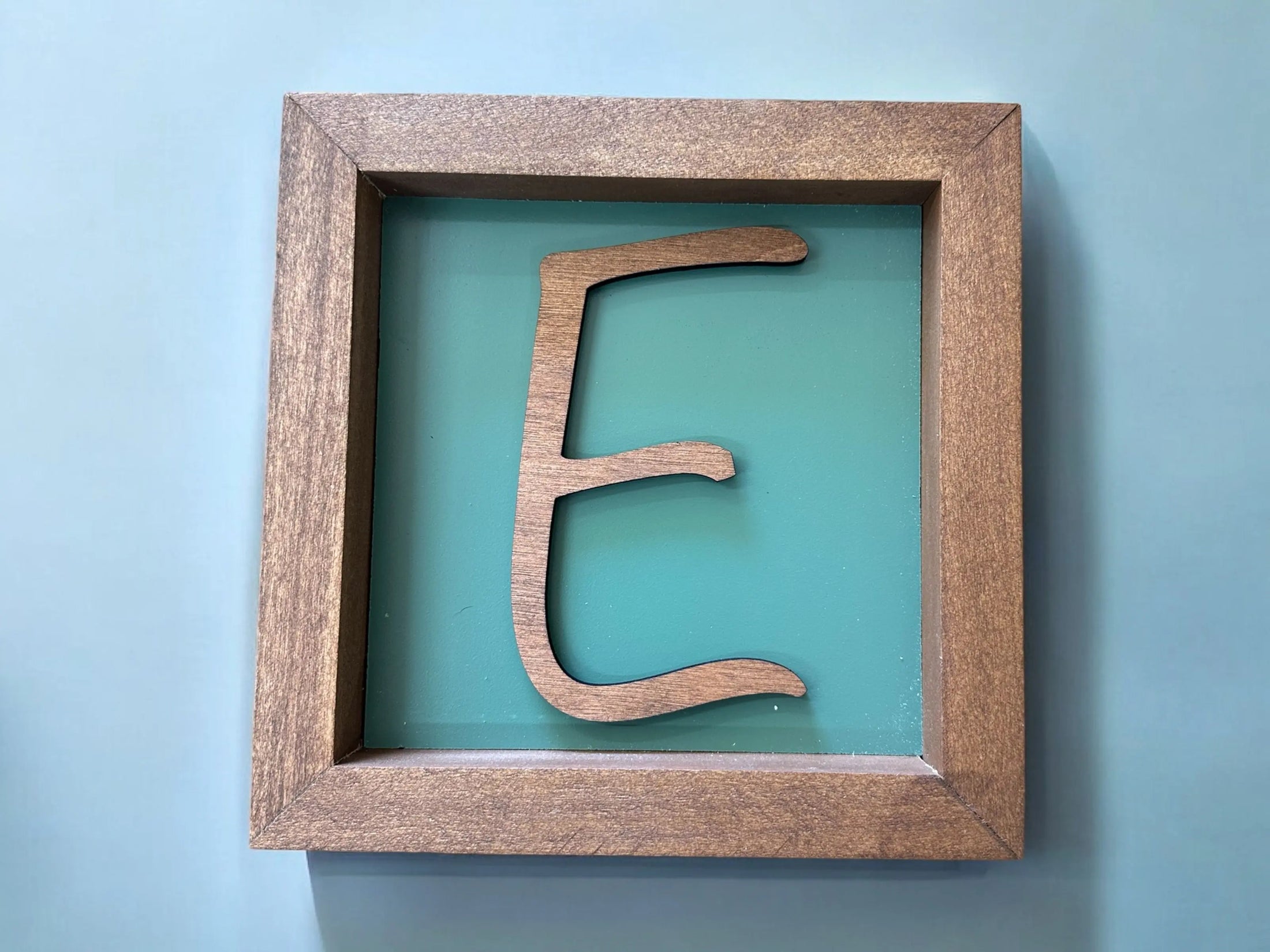 Custom Wood Letter Shadow Box Sign Mitten State Woodworks LLC