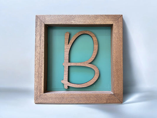 Custom Wood Letter Shadow Box Sign Mitten State Woodworks LLC