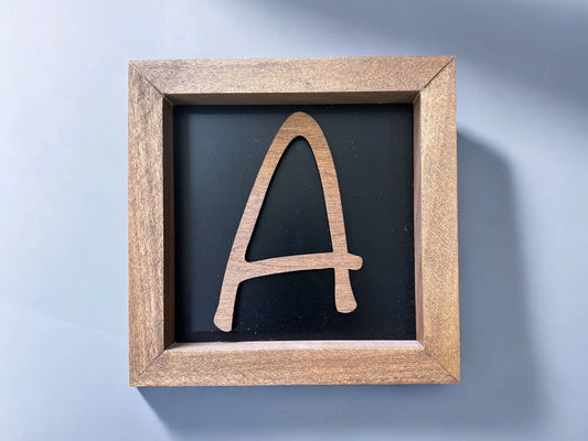 Custom Wood Letter Shadow Box Sign Mitten State Woodworks LLC