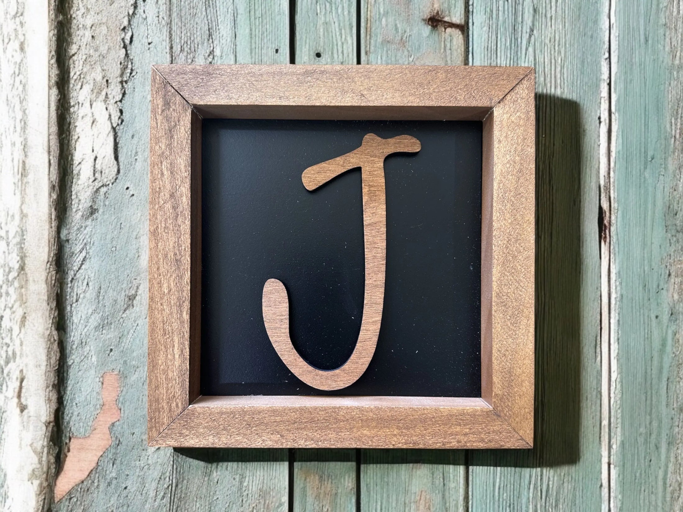 Custom Wood Letter Shadow Box Sign Mitten State Woodworks LLC