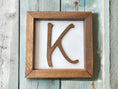 Load image into Gallery viewer, Custom Wood Letter Shadow Box Sign Mitten State Woodworks LLC
