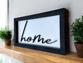 Load image into Gallery viewer, Framed Home Wood Shadow Box Sign Mitten State Woodworks LLC
