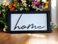 Load image into Gallery viewer, Framed Home Wood Shadow Box Sign Mitten State Woodworks LLC
