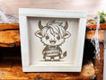 Load image into Gallery viewer, Halloween Highland Cows Wood Sign Portraits Mitten State Woodworks LLC
