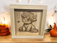 Load image into Gallery viewer, Halloween Highland Cows Wood Sign Portraits Mitten State Woodworks LLC
