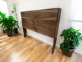 Load image into Gallery viewer, Solid Walnut Headboard Mitten State Woodworks LLC
