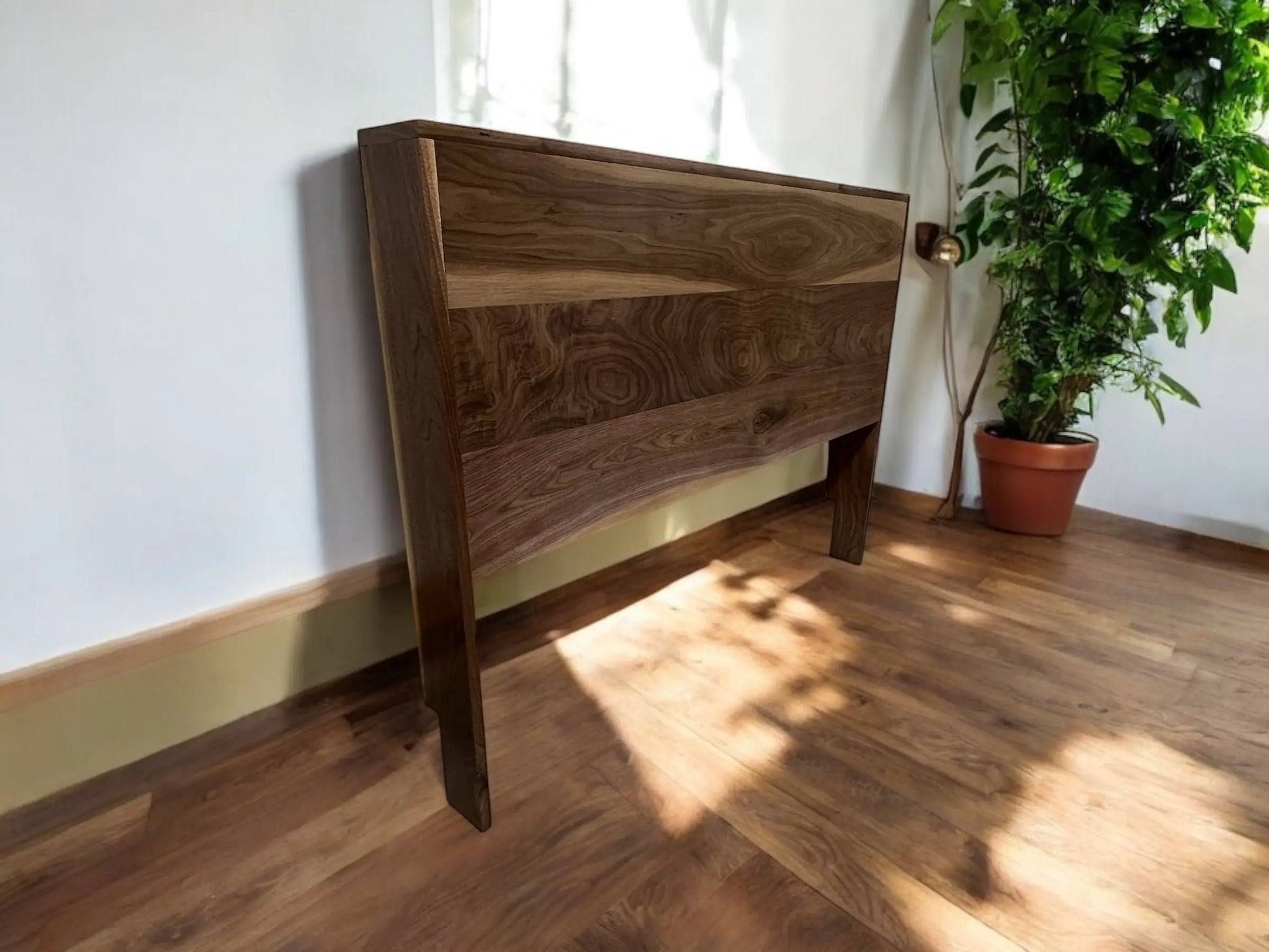 Solid Walnut Headboard Mitten State Woodworks LLC