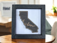 Load image into Gallery viewer, State Outline Wood Shadow Box Mitten State Woodworks LLC
