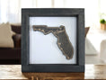 Load image into Gallery viewer, State Outline Wood Shadow Box Mitten State Woodworks LLC
