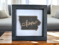 Load image into Gallery viewer, State Outline Wood Shadow Box Mitten State Woodworks LLC
