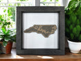 Load image into Gallery viewer, State Outline Wood Shadow Box Mitten State Woodworks LLC
