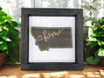 Load image into Gallery viewer, State Outline Wood Shadow Box Mitten State Woodworks LLC
