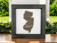 Load image into Gallery viewer, State Outline Wood Shadow Box Mitten State Woodworks LLC
