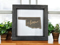 Load image into Gallery viewer, State Outline Wood Shadow Box Mitten State Woodworks LLC
