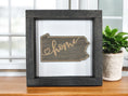 Load image into Gallery viewer, State Outline Wood Shadow Box Mitten State Woodworks LLC
